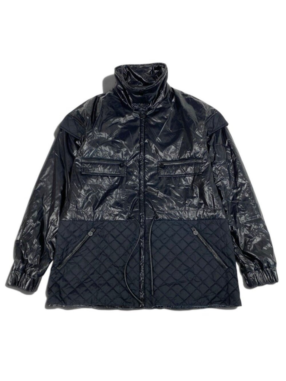 Chanel Quilted Nylon Jacket Black